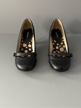 Xhilaration Retro Old Money Housewife Dot Black Kitten Pump 9 Vintage Mary Jane